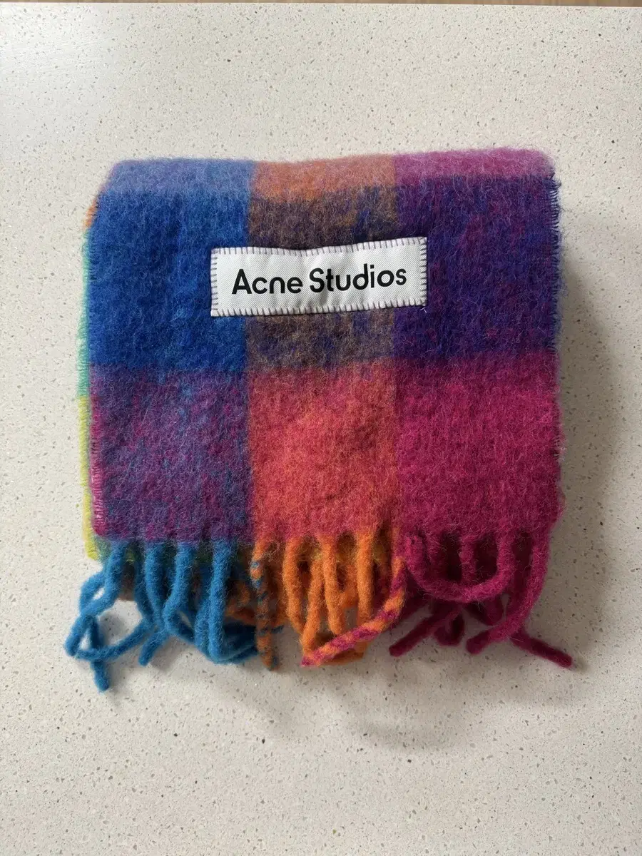 아크네 목도리 Acne Studios Mohair Check Scarf